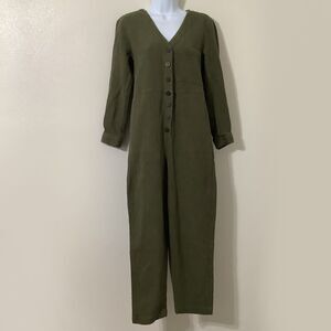 Madewell Green Autumn Gorpcore Grandpacore Goblincore Cottagecore Jumpsuit S
